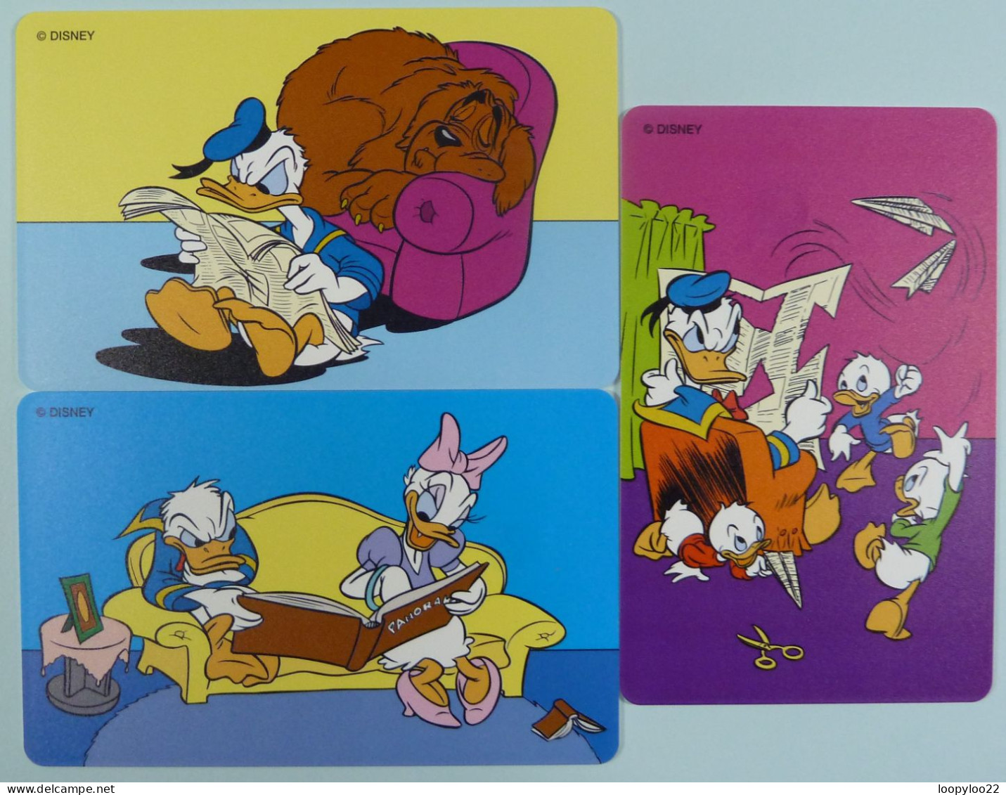 New Zealand - Chip - Set Of 3 - Disney's Donald Duck - Part 5  - $5 - 860ex - Mint - Nueva Zelanda