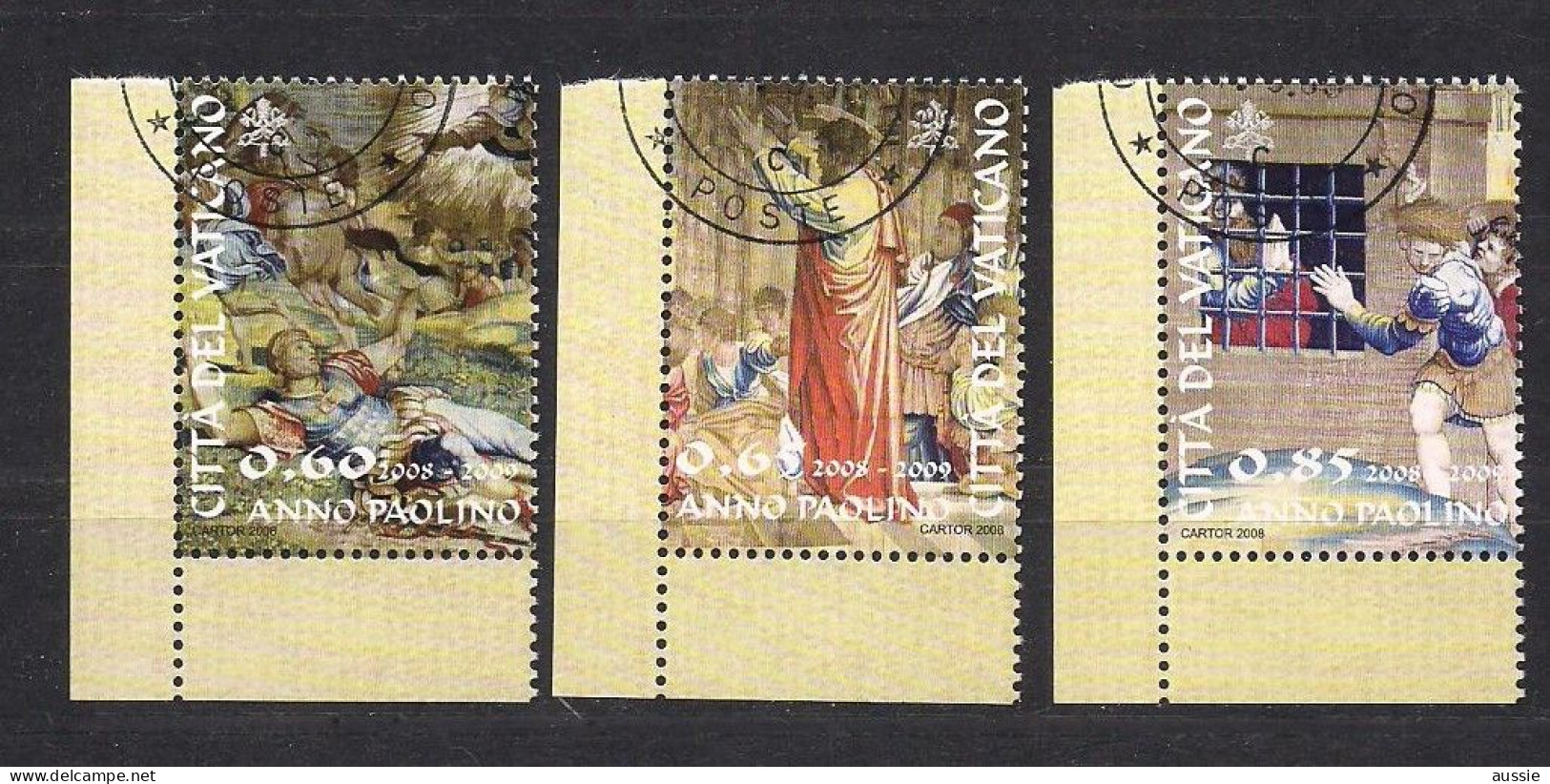 Vatican Vatikaanstad 2008 Yvertn° 1472-1474 (°) Oblitéré Used Cote 6,30 Euro - Oblitérés