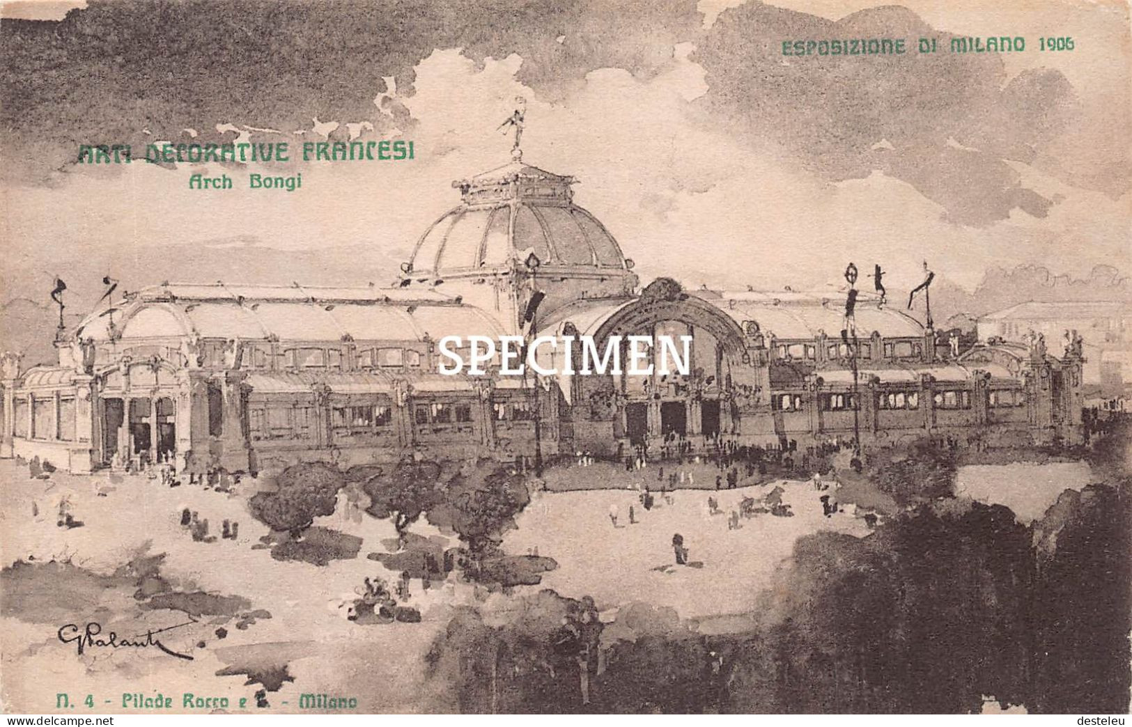 Arch Bongi - Esposizione  1906 -  Milano - Milano