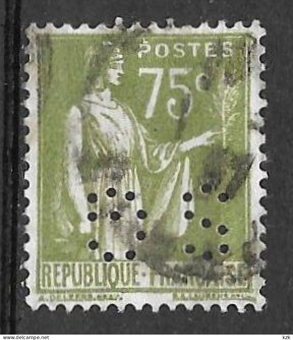 749	N°	284a	Perforé	-	SG 95	-	SOCIETE GENERALE - Used Stamps