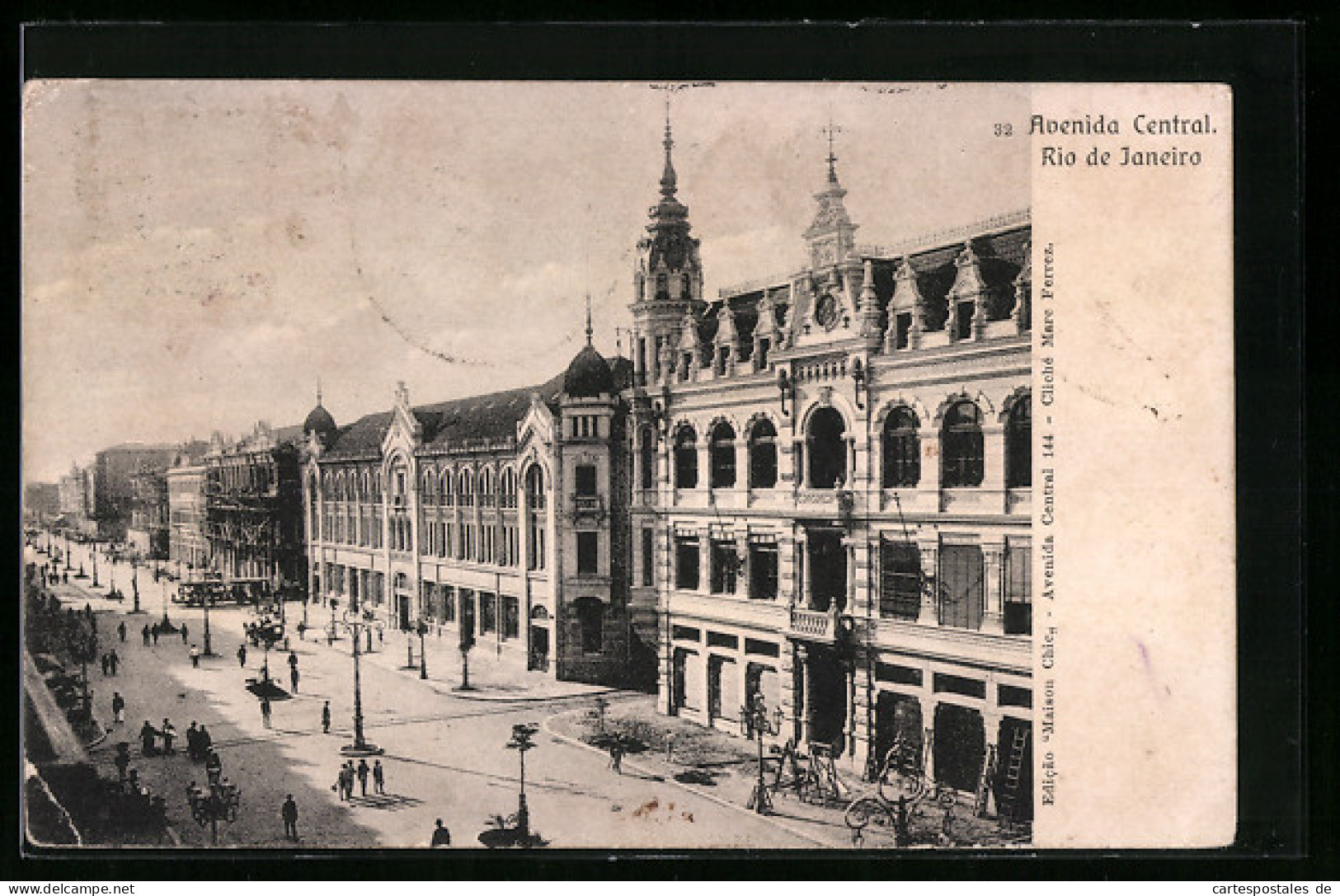 AK Rio De Janeiro, Avenida Central  - Autres & Non Classés