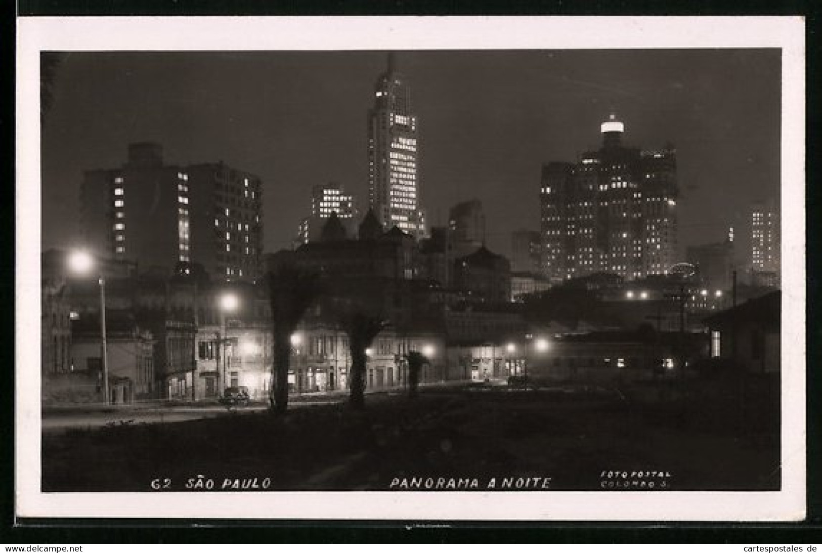 AK Sao Paulo, Panorama A Noite  - Autres & Non Classés