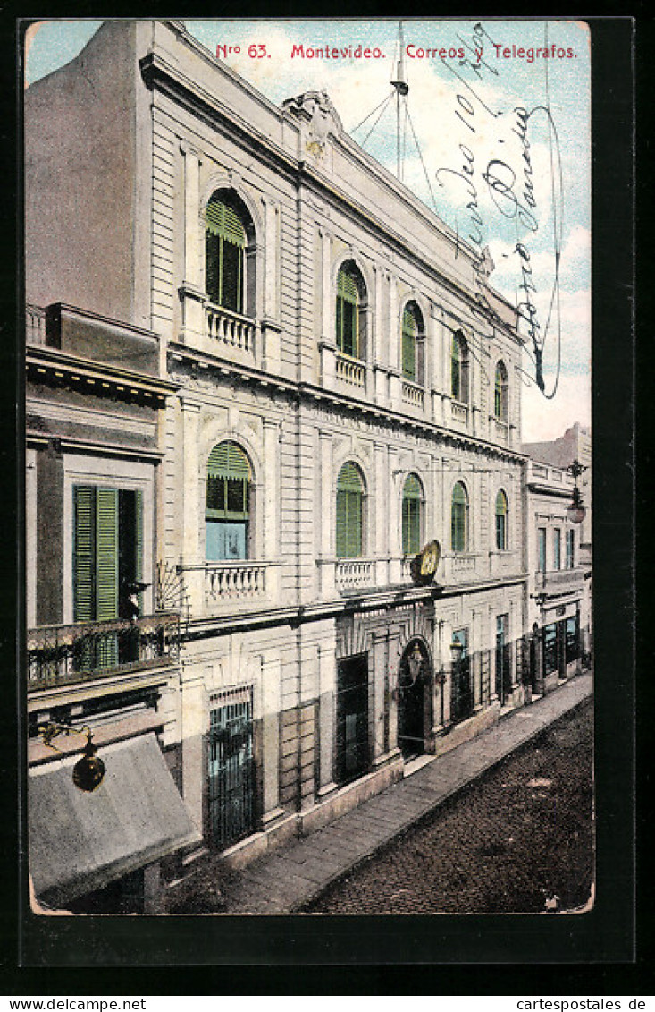 AK Montevideo, Correos Y Telegrafos  - Uruguay