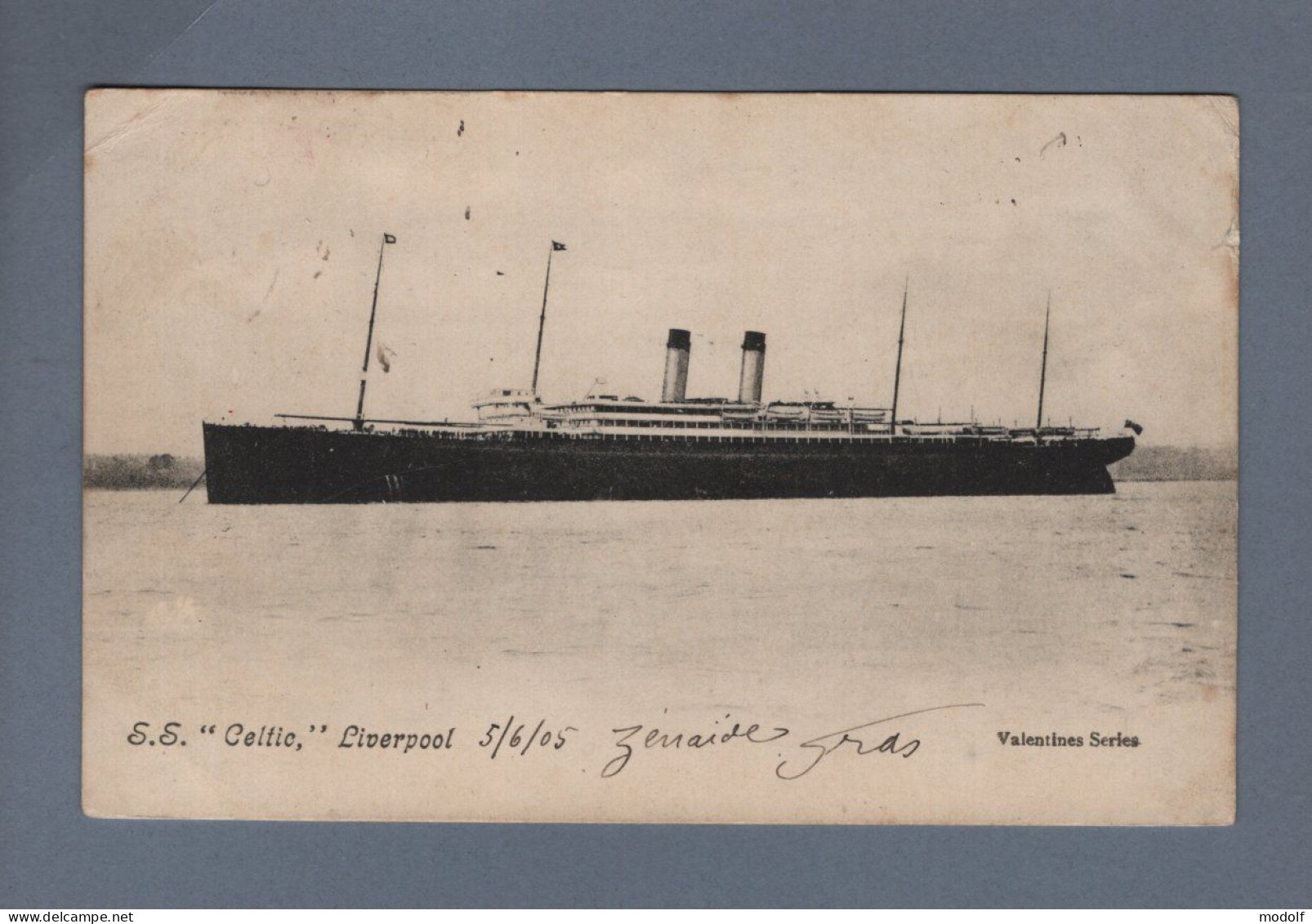 CPA - Royaume-Uni - Liverpool - S.S. "Celtic" - Circulée En 1905 - Liverpool