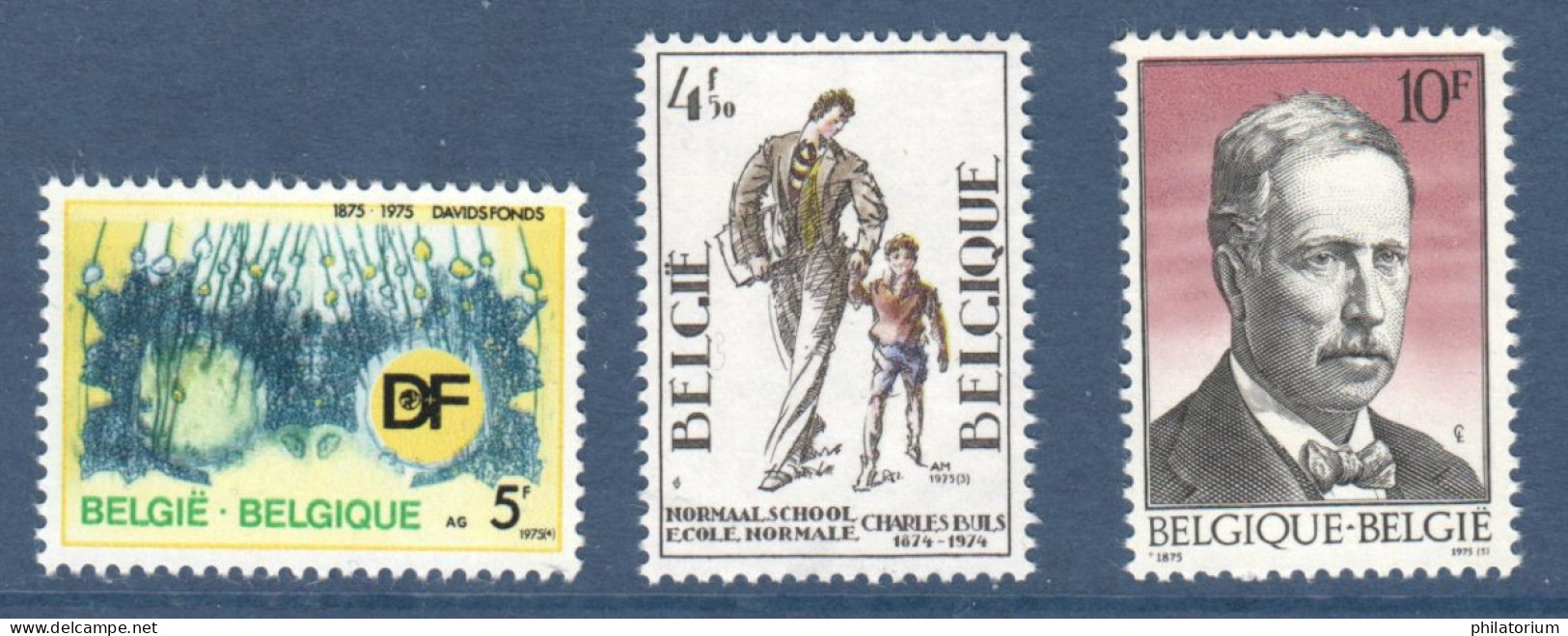 Belgique, België, **, Yv 1750, 1751, 1752, Mi 1809, 1807, 1810, SG 2382, 2381, 2383, - Ongebruikt