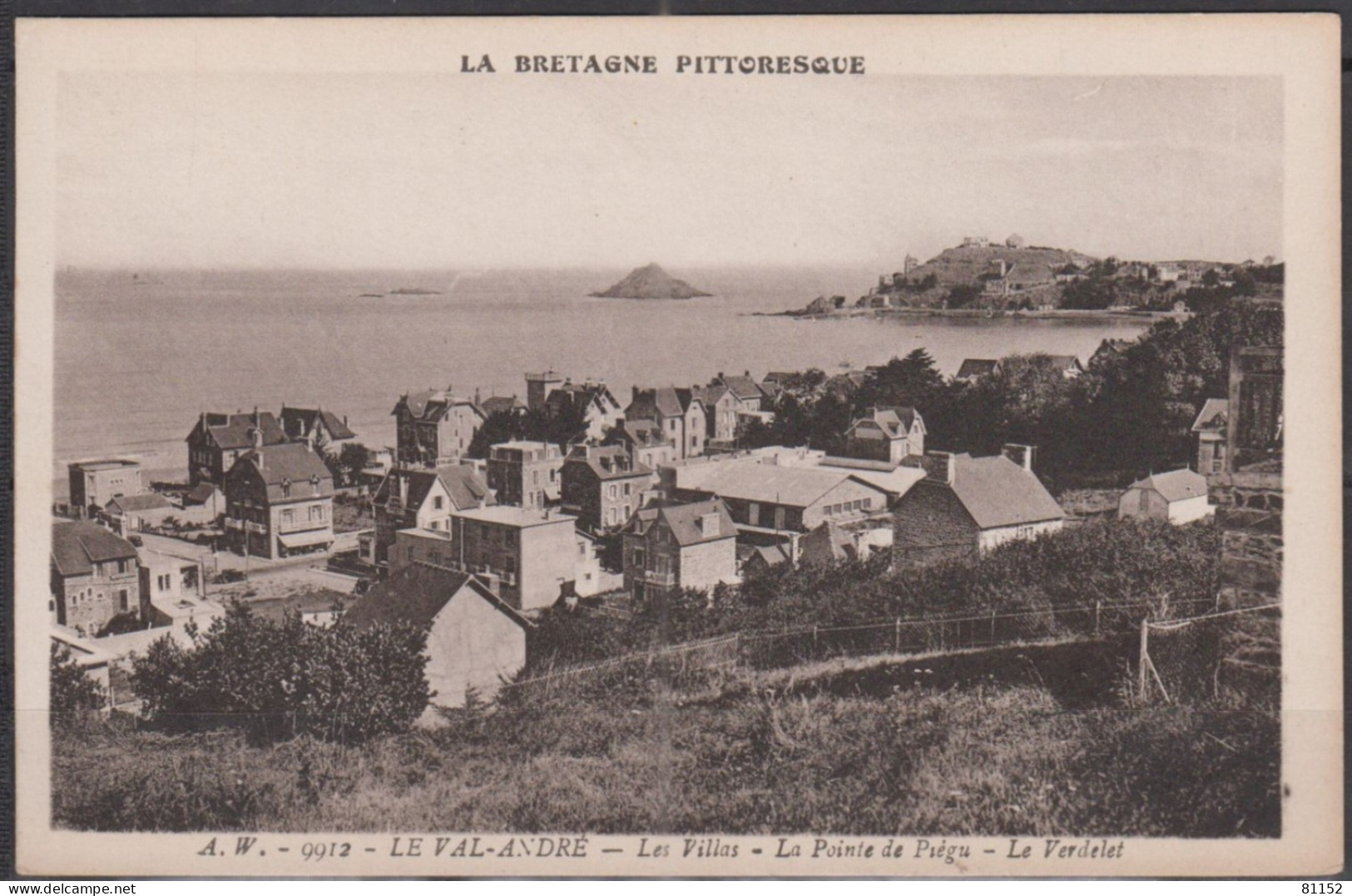 CPA  De 22 LE VAL-ANDRE   " Les Villas La Pointe De Piégu Le Verdelet "   Non écrite - Autres & Non Classés