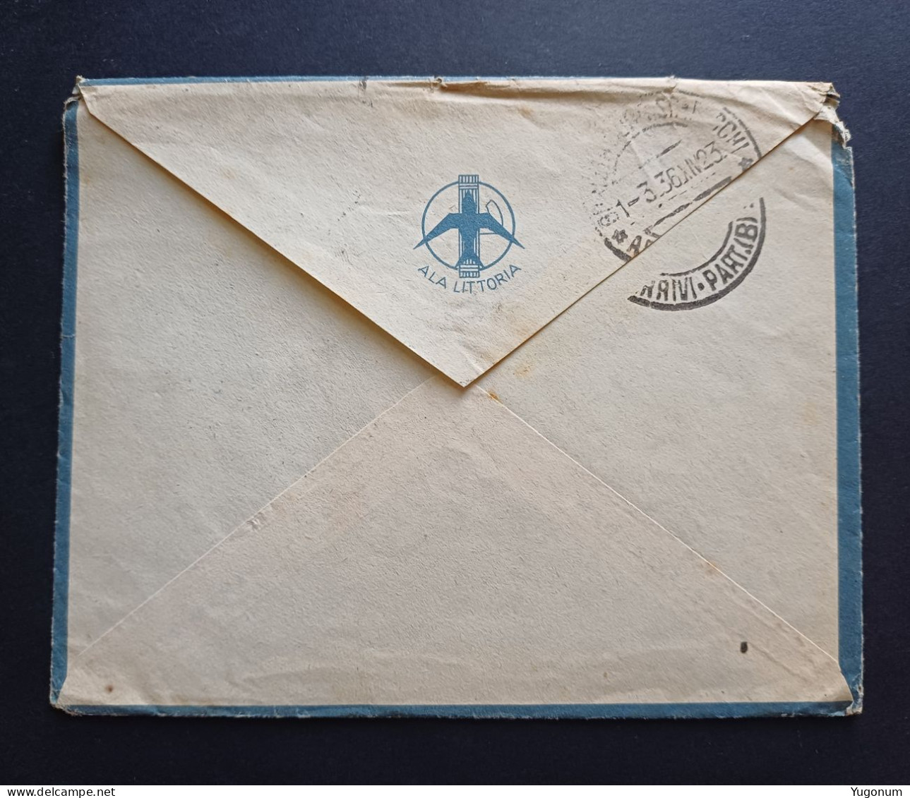 Italy Eritrea 1923  Letter Sent To Gorizia / Gorica, With Stamp Posta Militare Par Avion (No 3061) - Eritrea