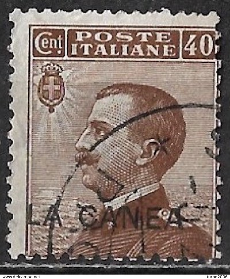 CRETE 1907-12 Italian Office : Italian Stamp 40 Cent Brown With Overprint LA CANEA Vl. 18 - Crete