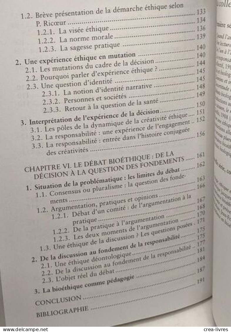 L'Expérience Bioéthique De La Responsabilité - Psicología/Filosofía