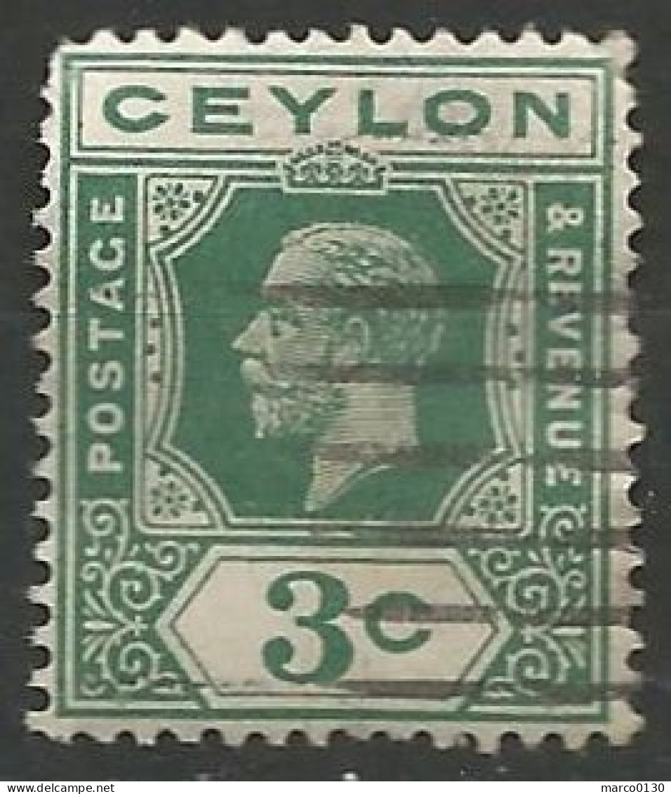 CEYLAN N° 179 OBLITERE - Sri Lanka (Ceylan) (1948-...)