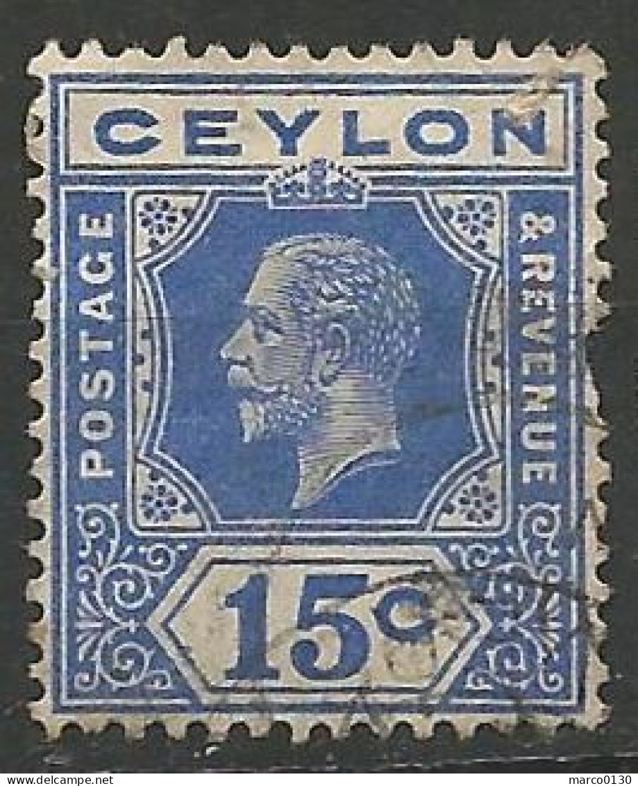CEYLAN N° 183 OBLITERE - Sri Lanka (Ceylon) (1948-...)