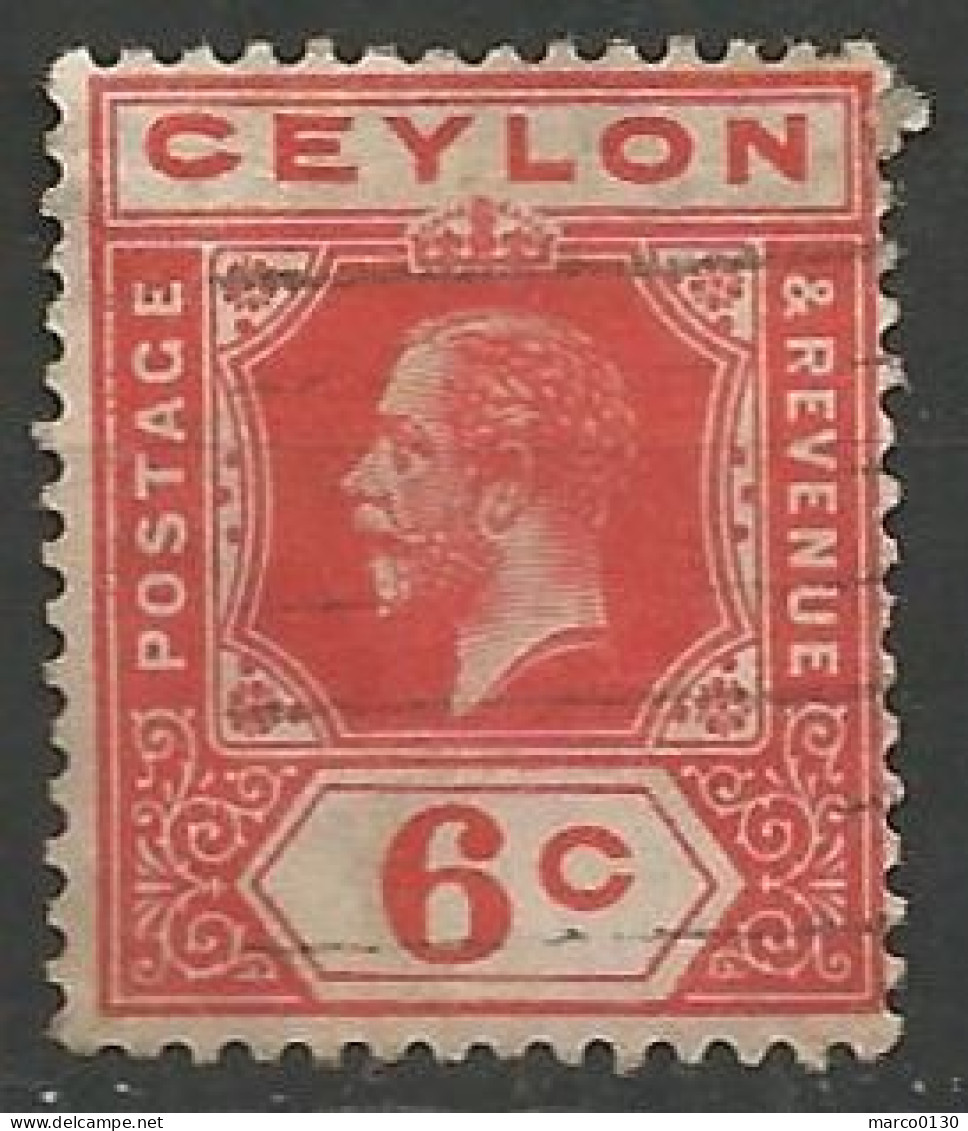 CEYLAN N° 181 OBLITERE - Sri Lanka (Ceilán) (1948-...)