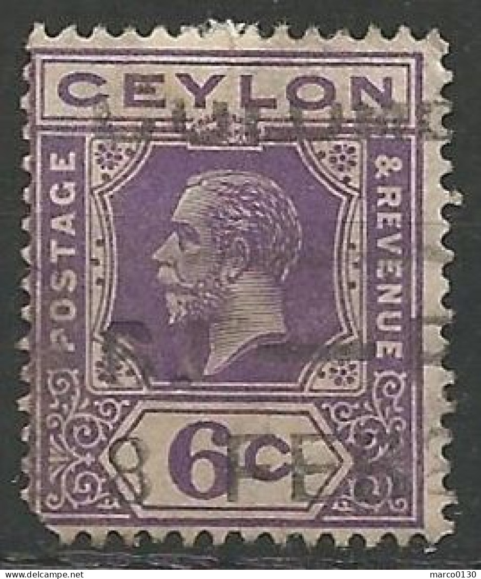 CEYLAN N° 208 OBLITERE - Sri Lanka (Ceylan) (1948-...)