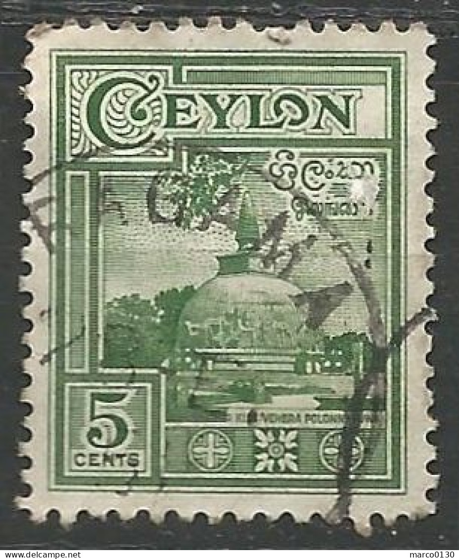 CEYLAN N° 281 OBLITERE - Sri Lanka (Ceilán) (1948-...)