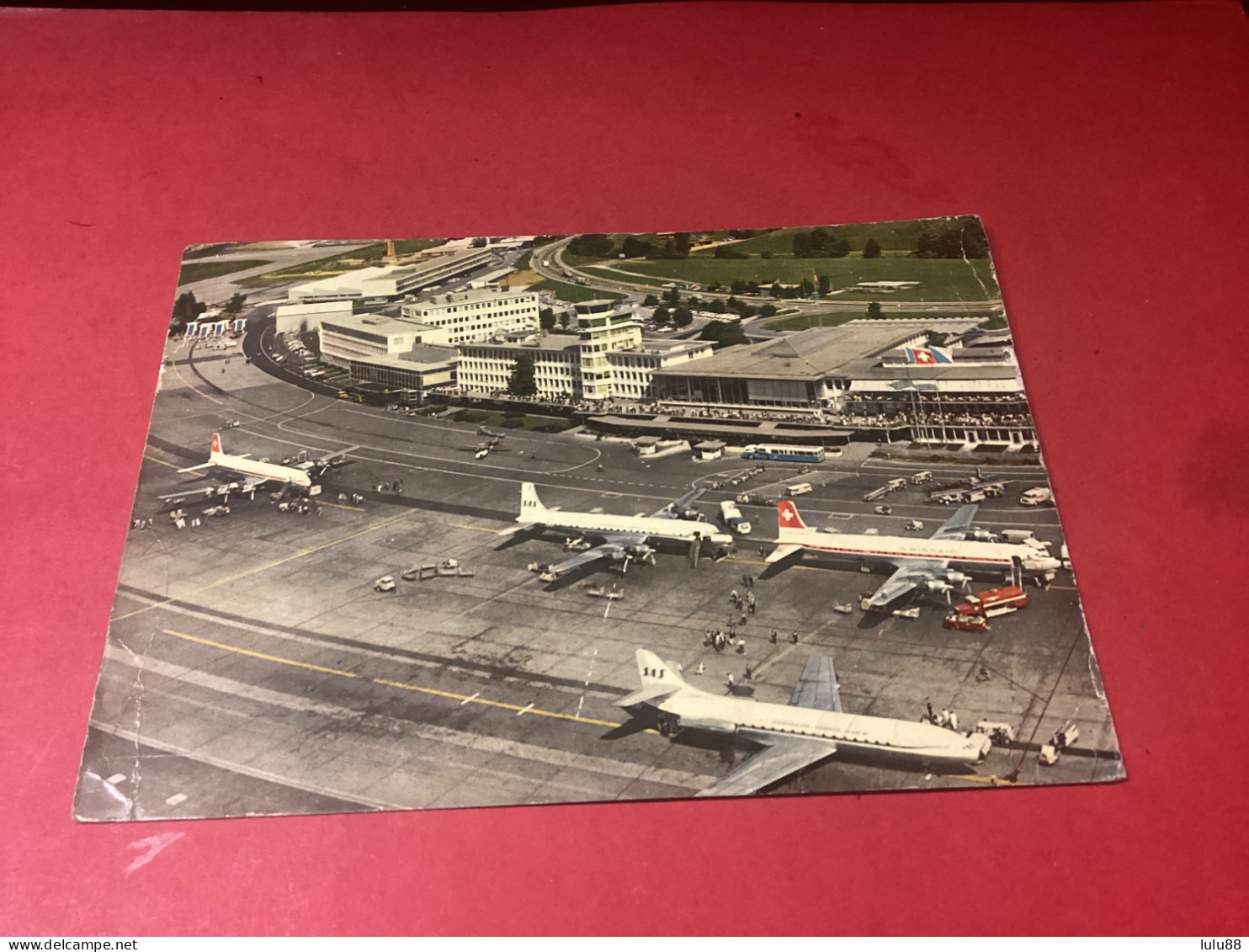 ️ ZURICH  LOT DE 3. CARTES  Sur. Areoport. Swissair. Flughafen - Aerodromes