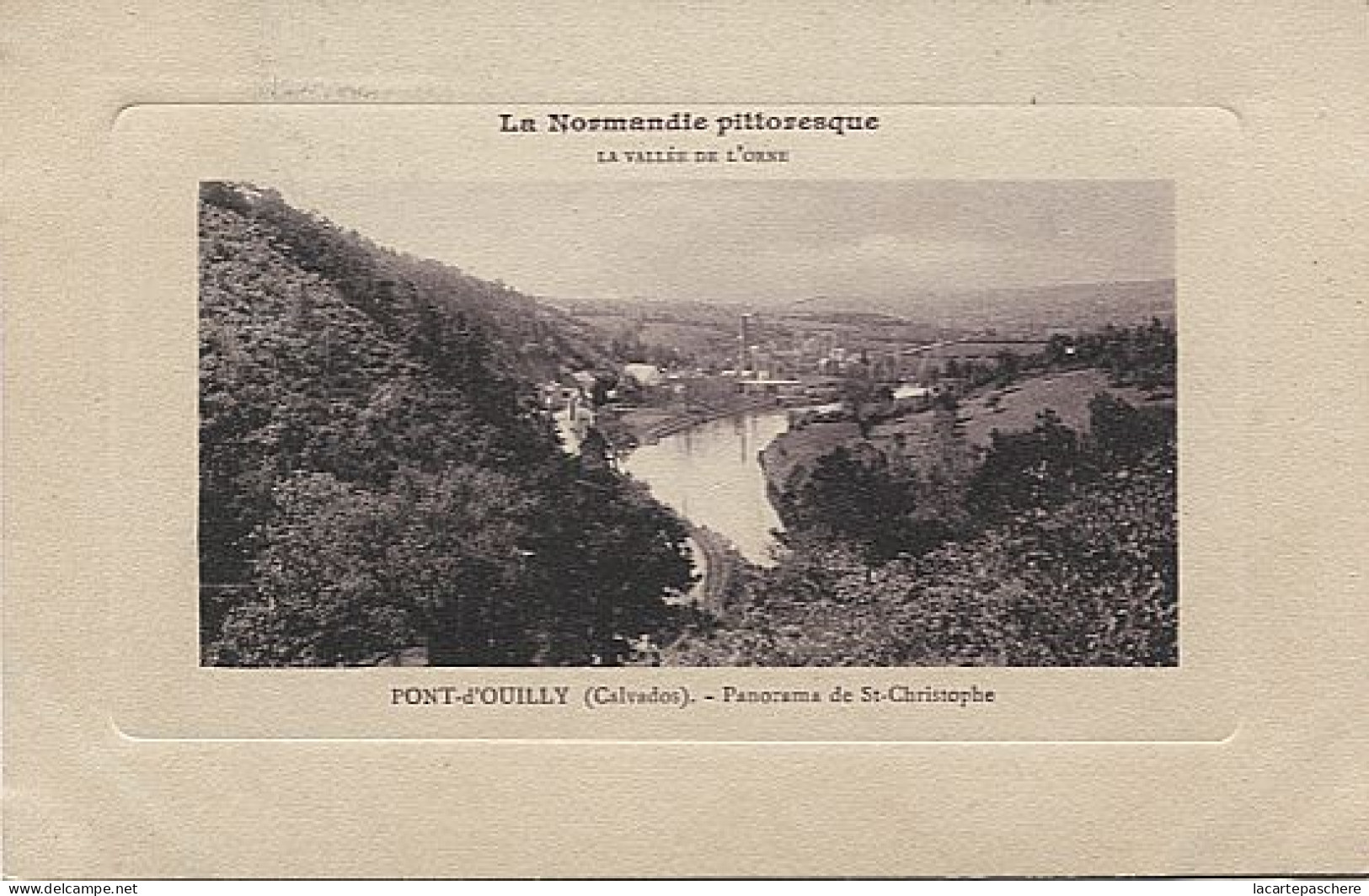 X124127 NORMANDIE CALVADOS VALLEE DE L' ORNE PONT D' OUILLY PANORAMA DE ST SAINT CHRISTOPHE - Pont D'Ouilly