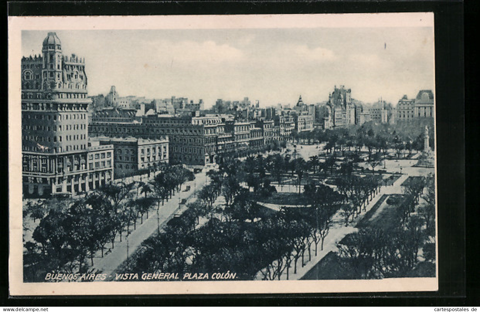 AK Buenos Aires, Vista General Plaza Colon  - Argentinien