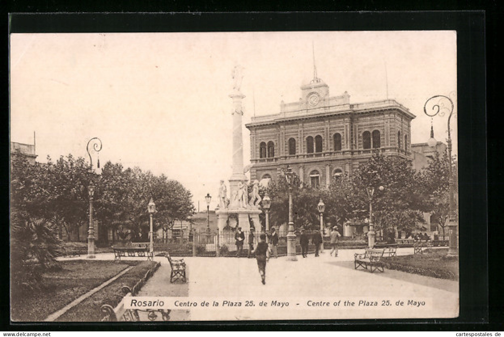 AK Rosario, Centro De La Plaza 25 De Mayo  - Argentinien