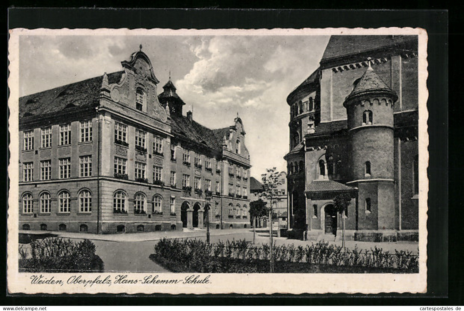 AK Weiden /Oberpfalz, Hans-Schemm-Schule  - Weiden I. D. Oberpfalz