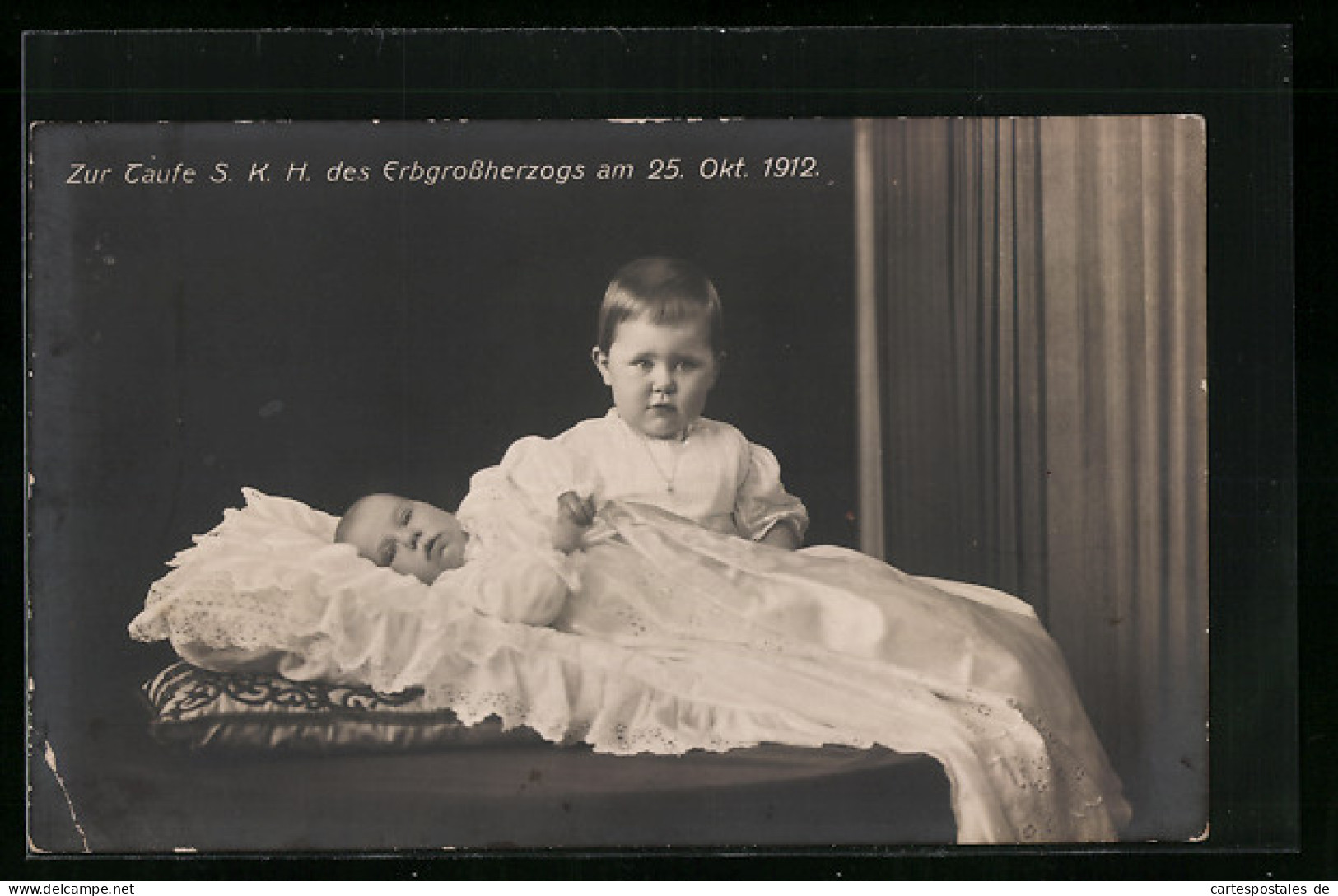 AK Zur Taufe S. K. H. Des Erbgrossherzogs Von Sachsen-Weimar-Eisenach Am 25. Oktober 1912  - Royal Families