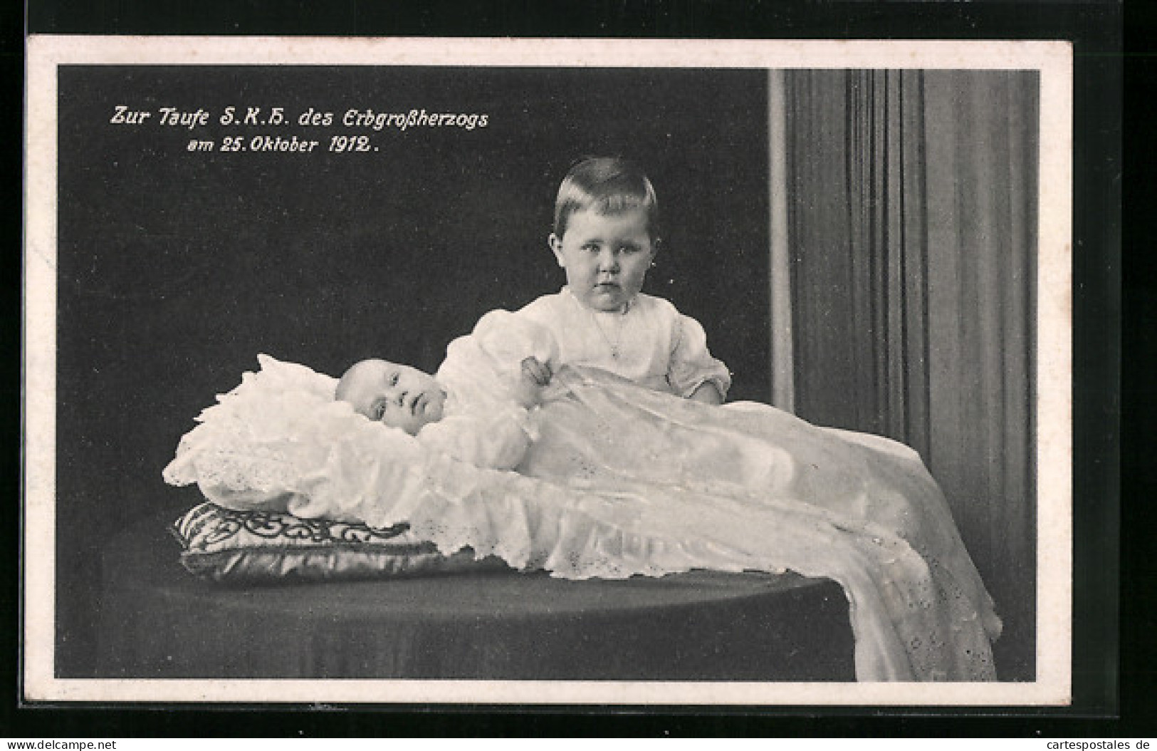 AK Zur Taufe SKH Des Erbherzogs Am 25. Oktober 1912, Von Sachsen-Weimar-Eisenach  - Royal Families