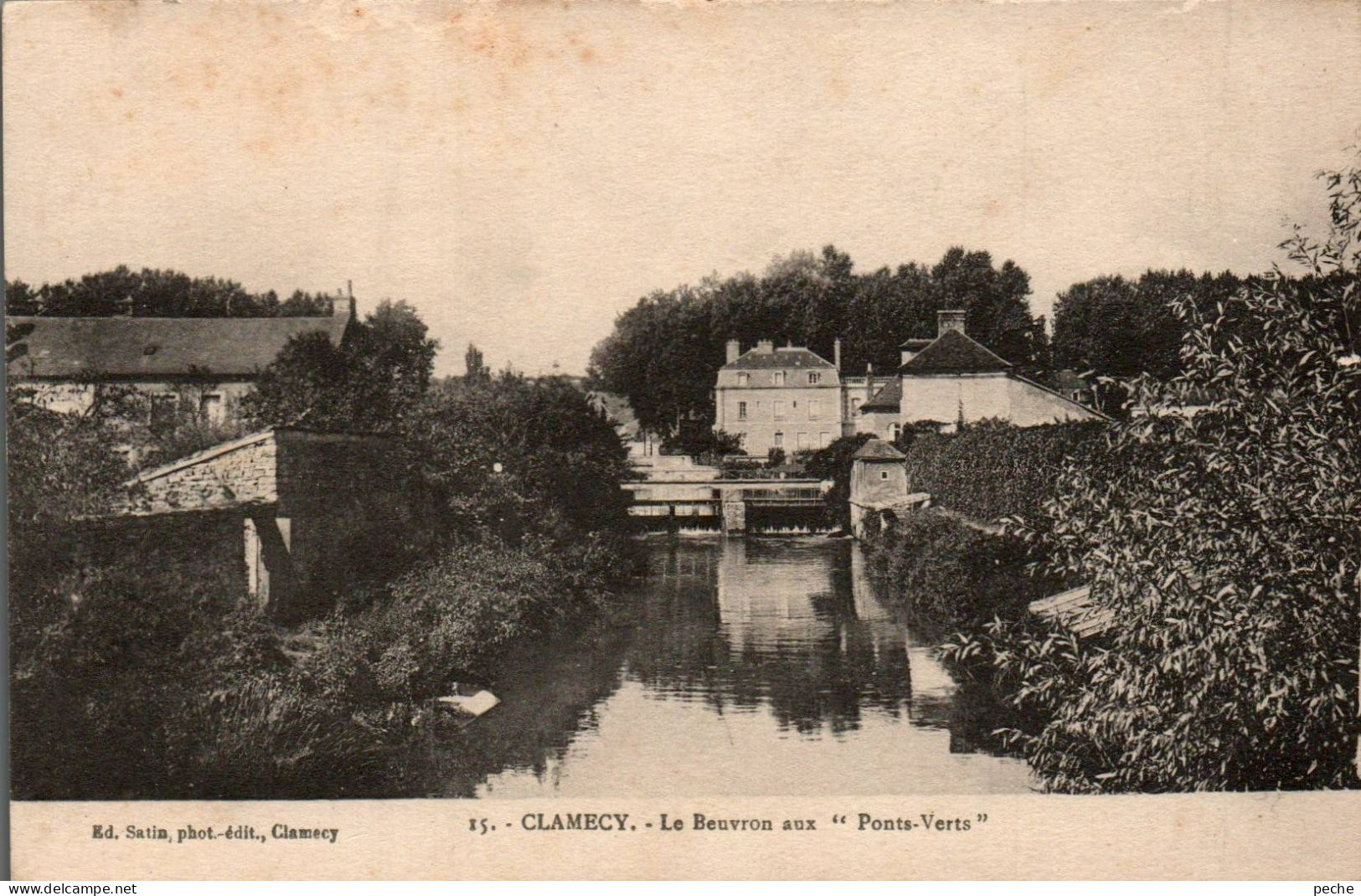 N°243 W -cpa Clamecy -le Beuvron Aux "ponts Verts" - Clamecy