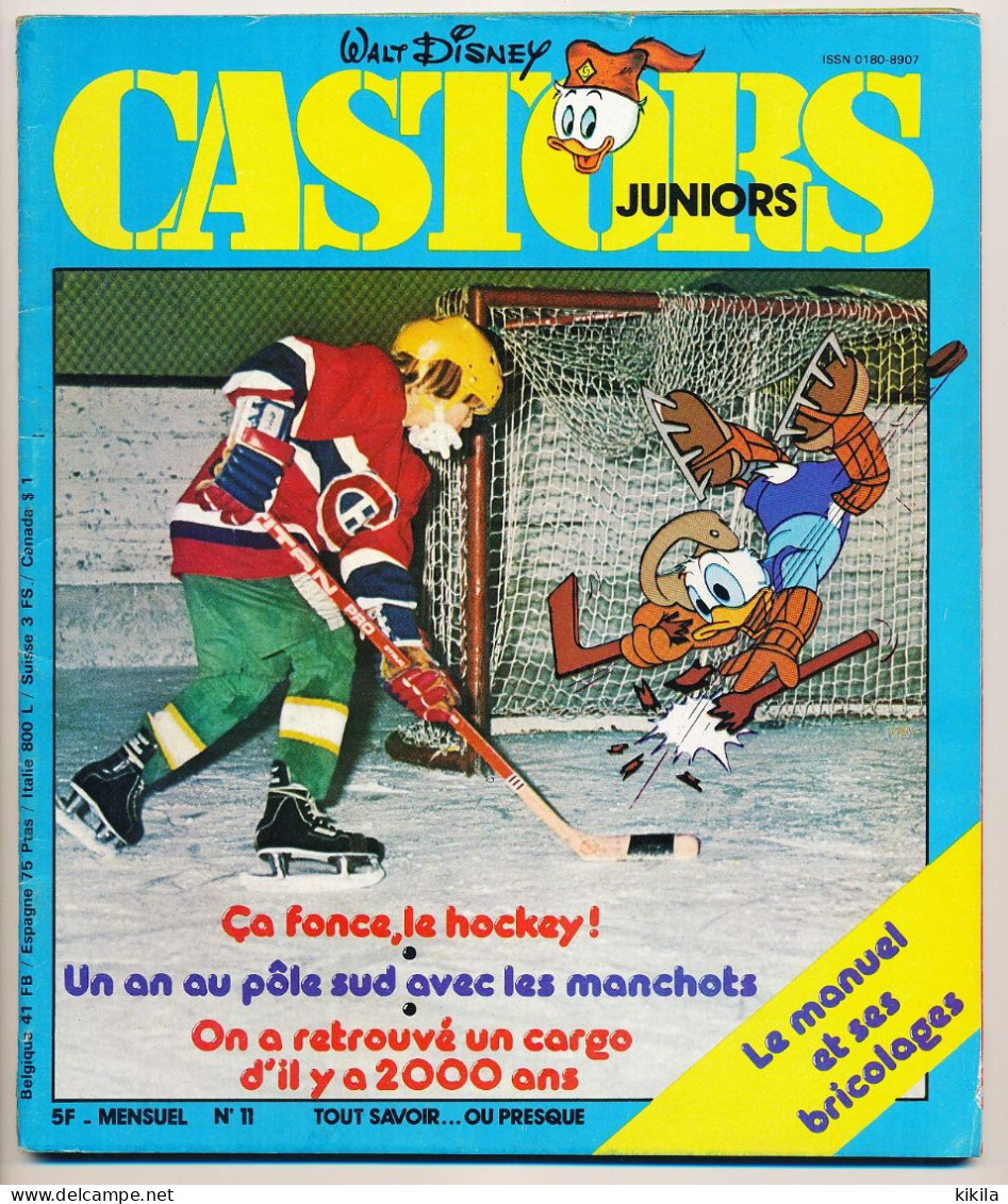 CASTORS JUNIORS Walt Disney Mensuel N° 11 1978-1979 Les Montgolfières  Les Cerfs  Boomerang Cargo Romain... - Disney