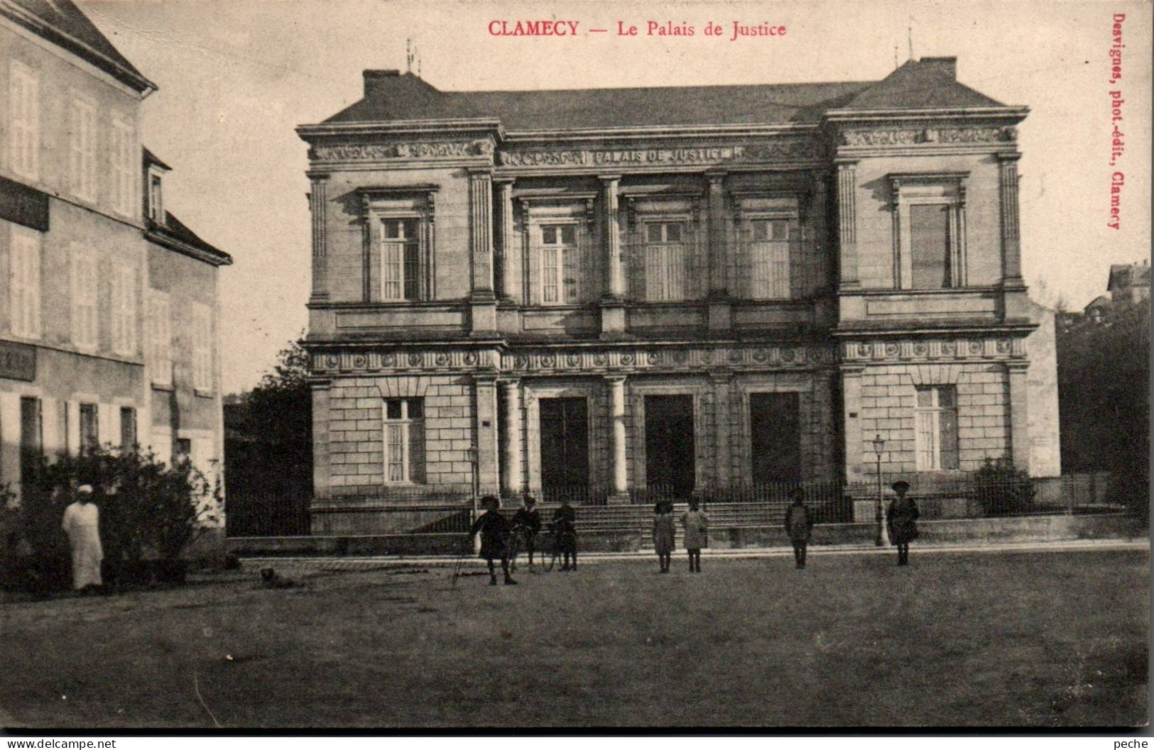 N°246 W -cpa Clamecy -le Palais De Justice- - Clamecy