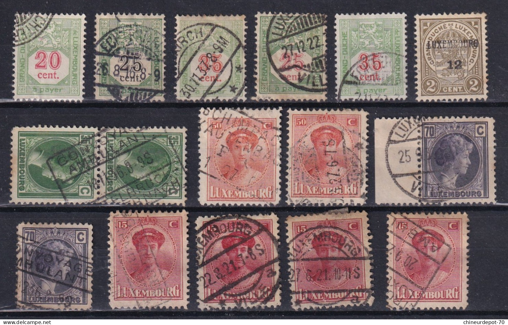 Luxembourg Charlotte - Used Stamps