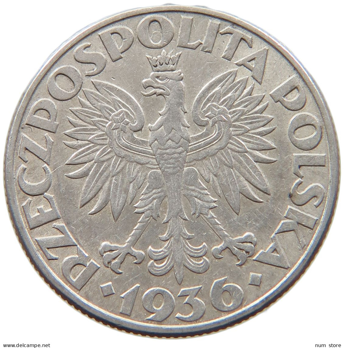 POLAND 2 ZLOTE 1936 #t030 0551 - Polonia