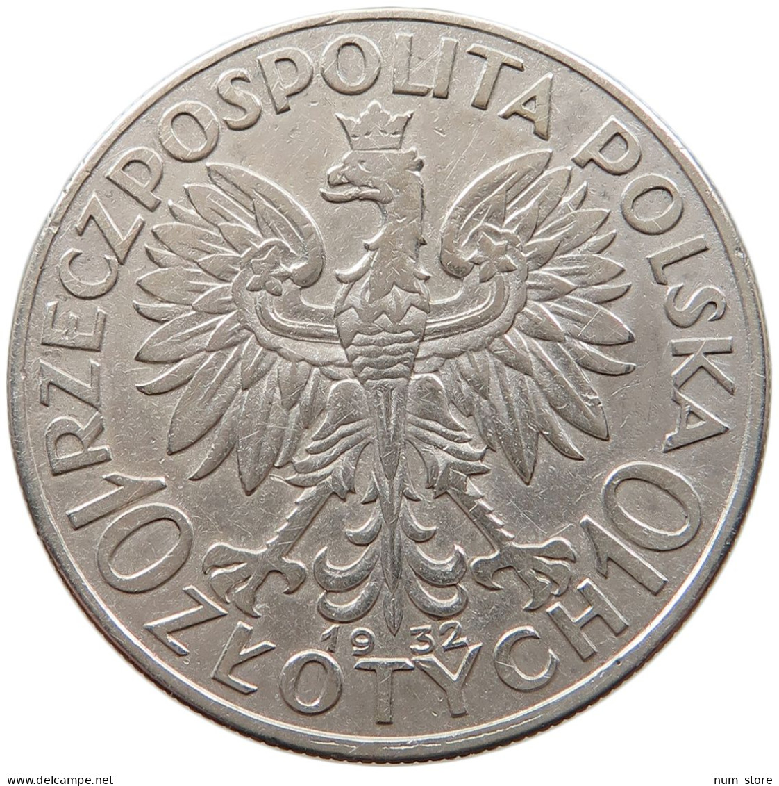 POLAND 10 ZLOTYCH 1932 #t031 0079 - Polonia