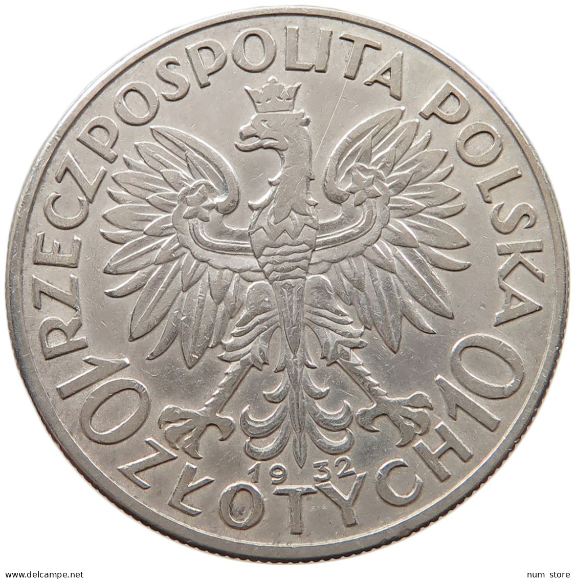 POLAND 10 ZLOTYCH 1932 #t031 0075 - Poland