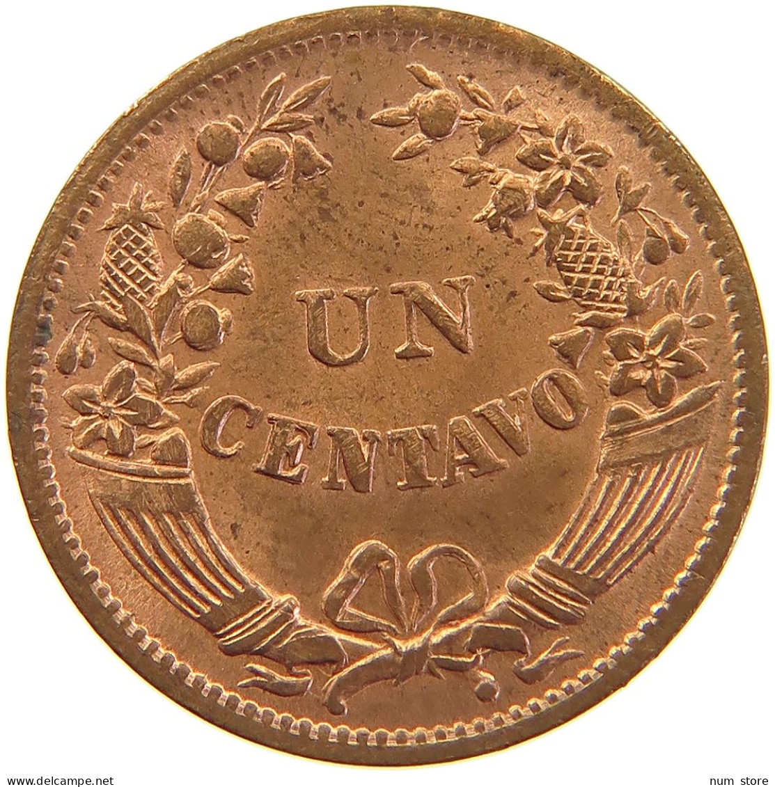 PERU CENTAVO 1945 UNC #t030 0245 - Pérou