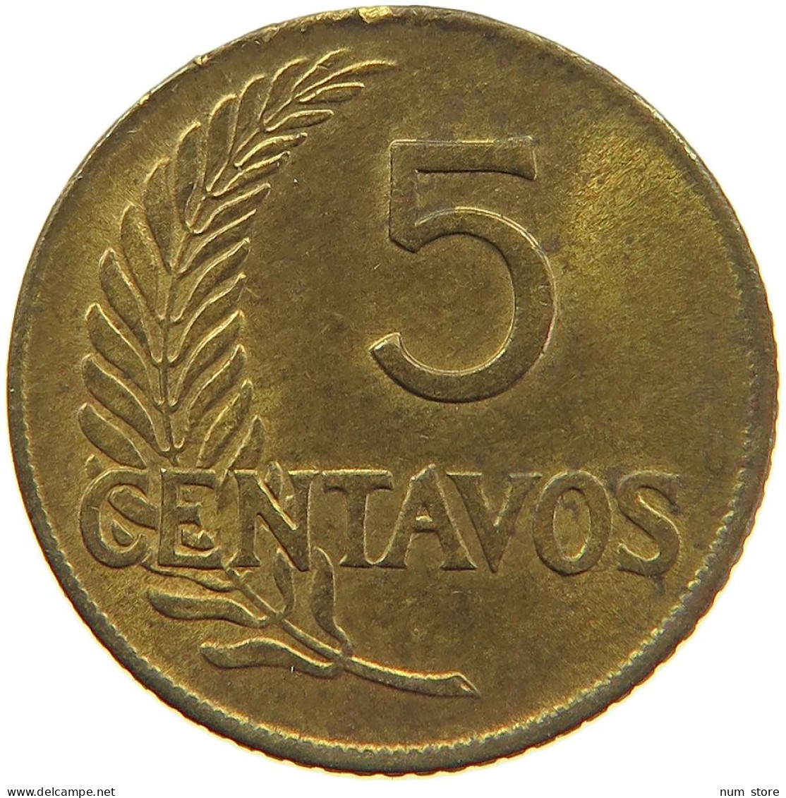 PERU 5 CENTAVOS 1962 #t030 0171 - Pérou