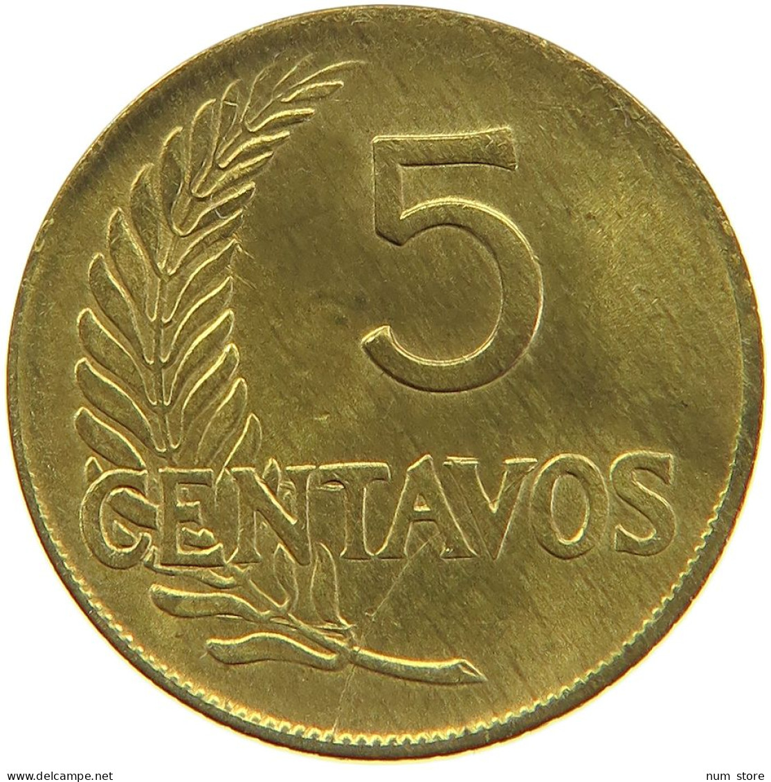 PERU 5 CENTAVOS 1963 UNC #t030 0179 - Perú