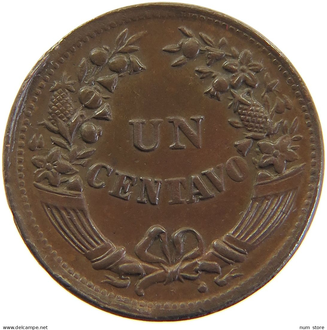 PERU CENTAVO 1917 R #t030 0217 - Peru