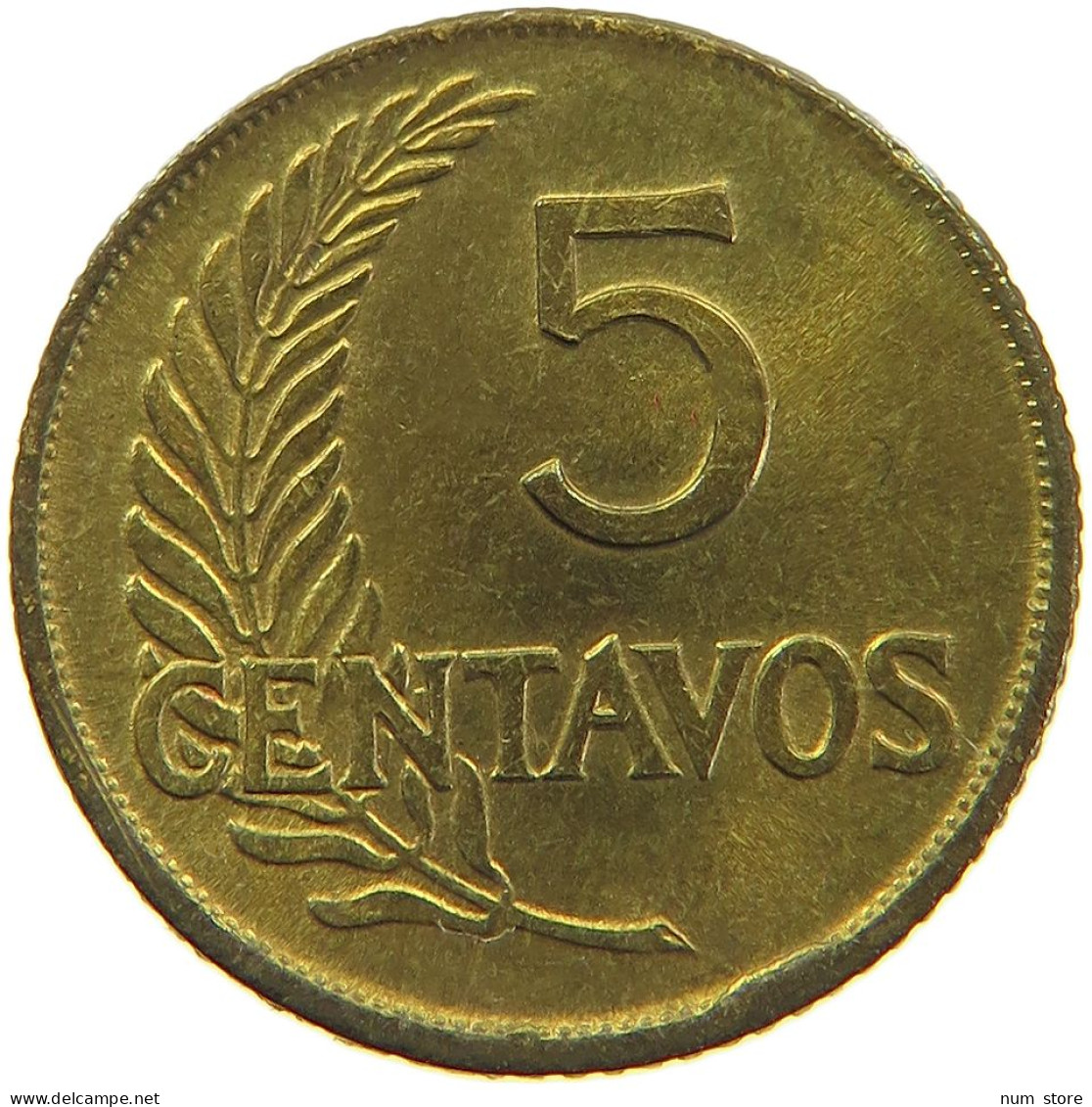 PERU 5 CENTAVOS 1950 UNC #t030 0175 - Pérou