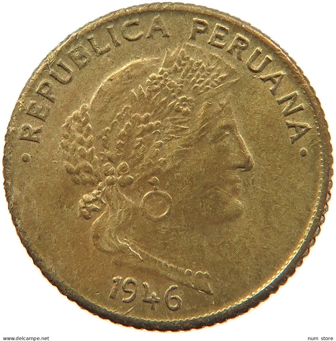 PERU 5 CENTAVOS 1946 #t030 0163 - Pérou