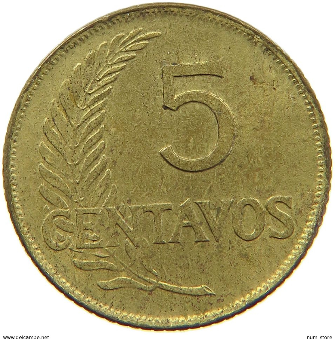 PERU 5 CENTAVOS 1946 #t030 0163 - Perú
