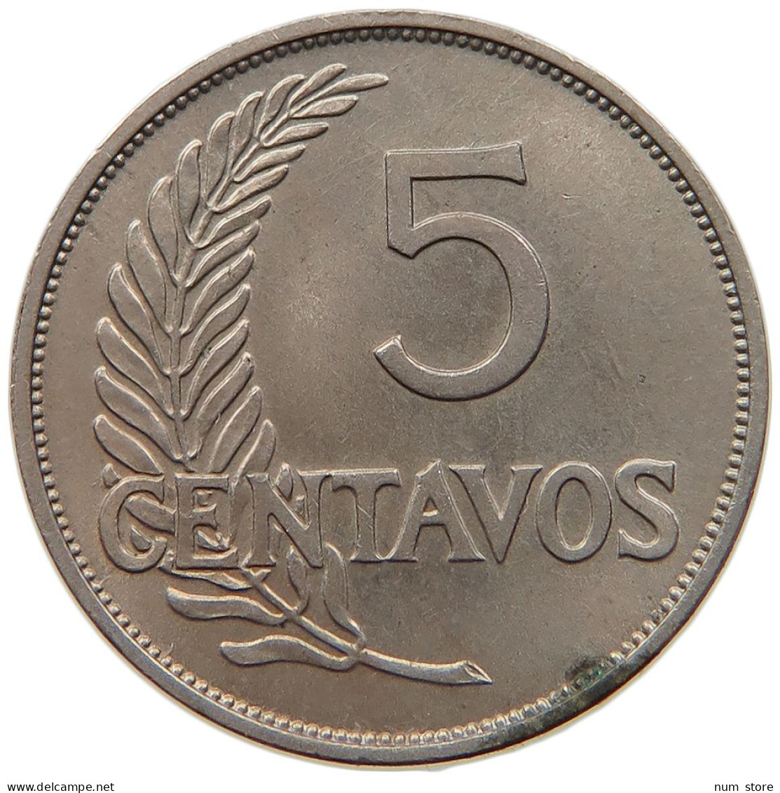 PERU 5 CENTAVOS 1940 UNC #t030 0017 - Perú