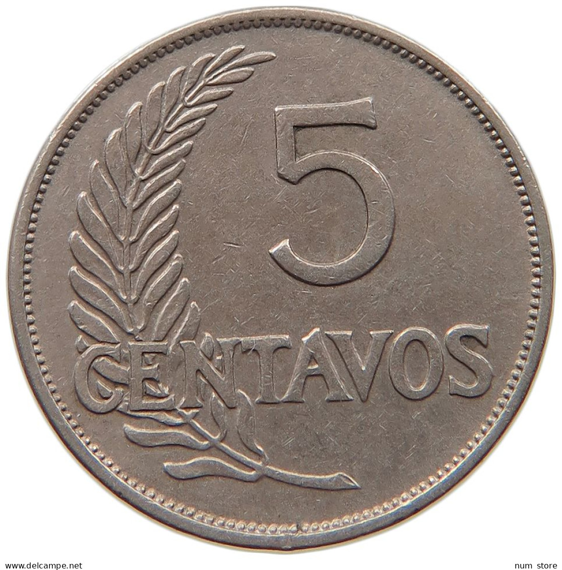 PERU 5 CENTAVOS 1935 #t030 0031 - Perú