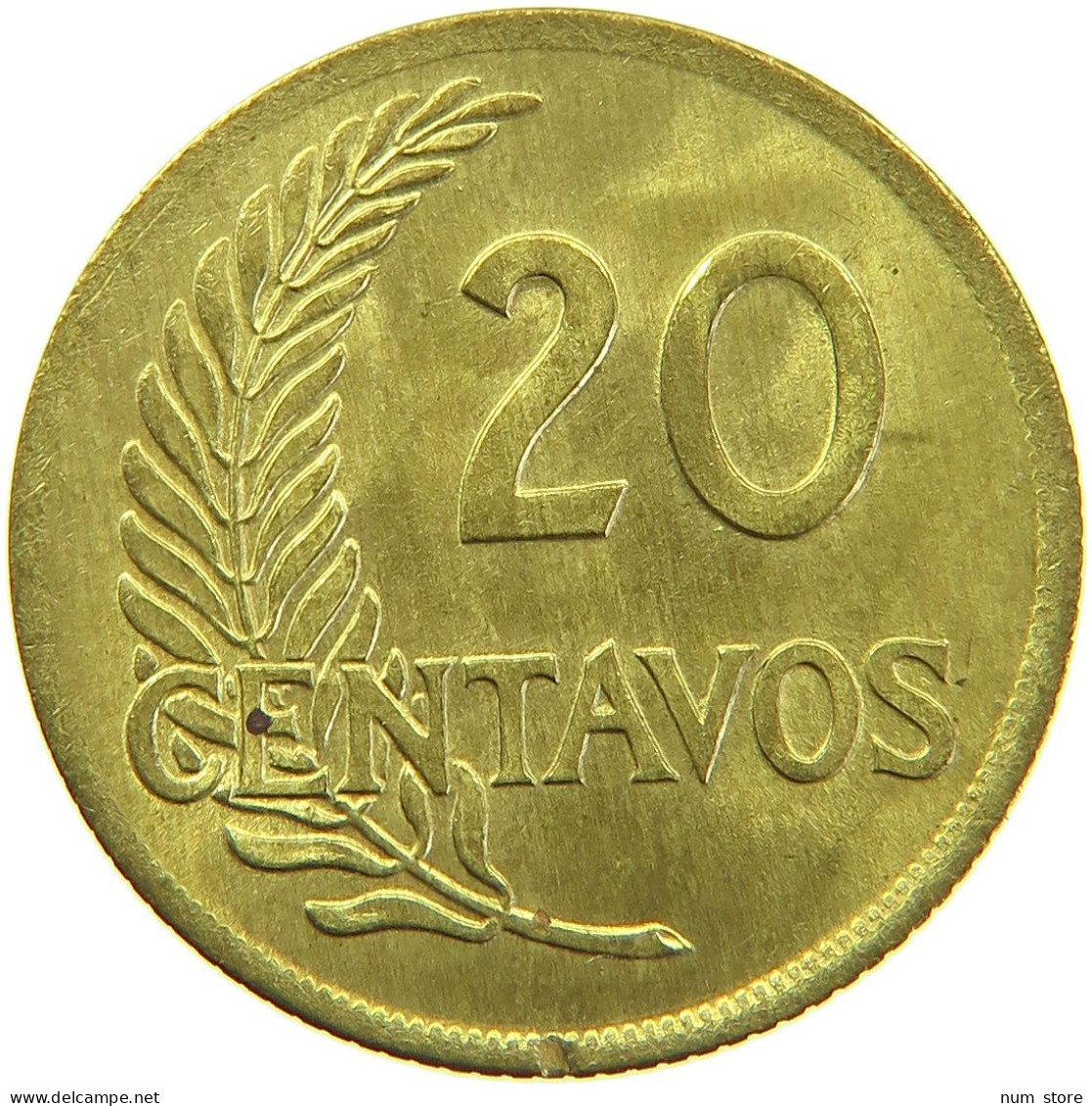 PERU 20 CENTAVOS 1963 #t030 0095 - Pérou