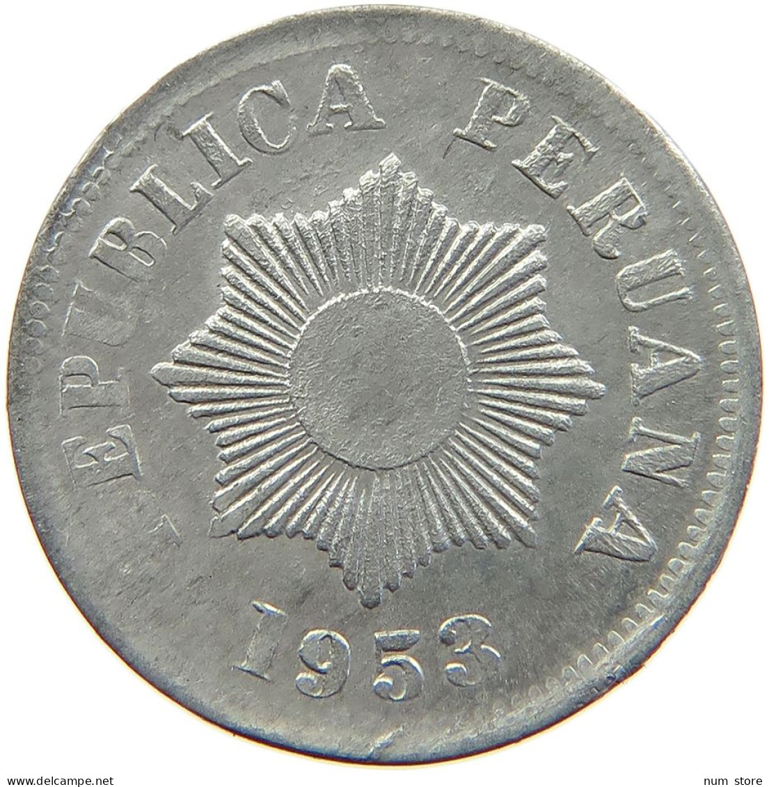 PERU 2 CENTAVOS 1953 #t030 0015 - Perú