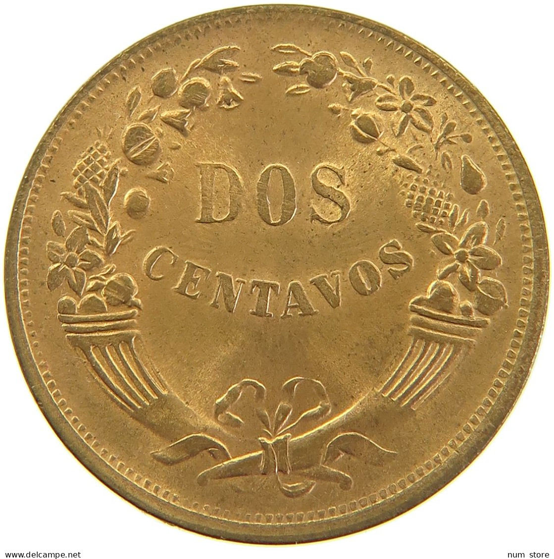 PERU 2 CENTAVOS 1942 UNC #t030 0209 - Peru