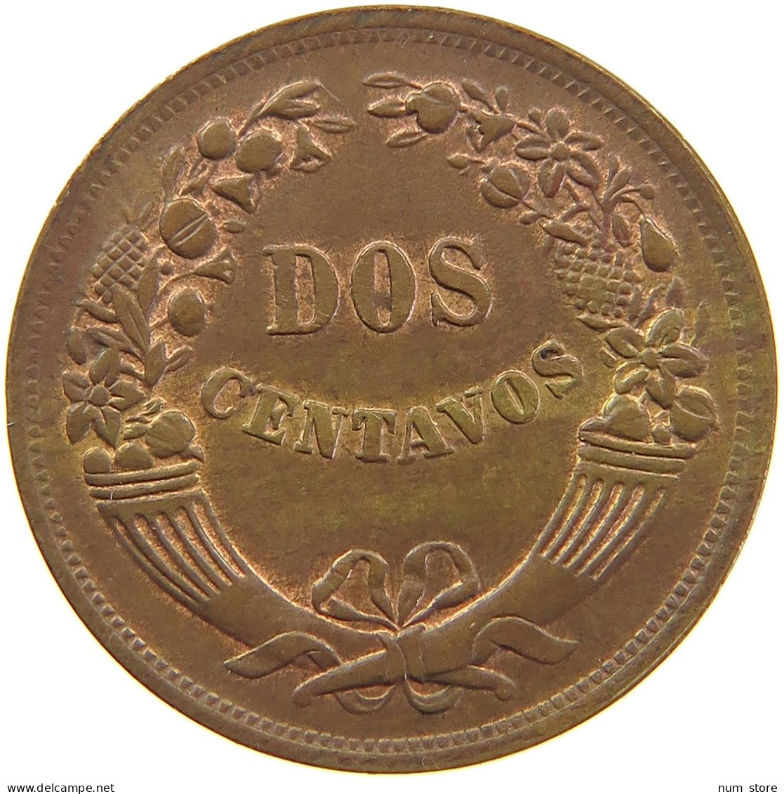 PERU 2 CENTAVOS 1943 UNC #t030 0203 - Perú