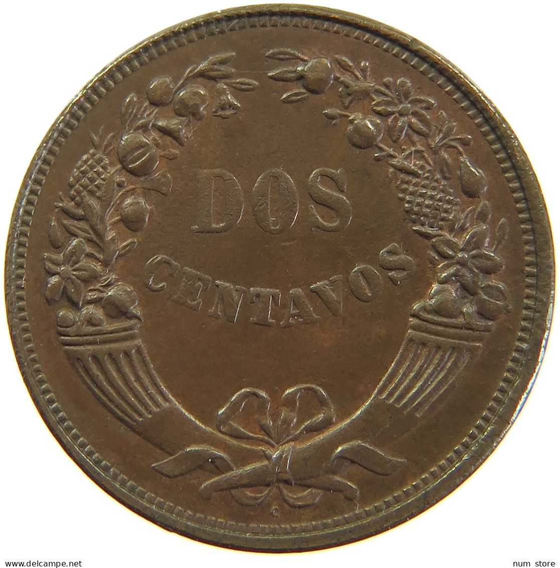 PERU 2 CENTAVOS 1920 C #t030 0189 - Pérou