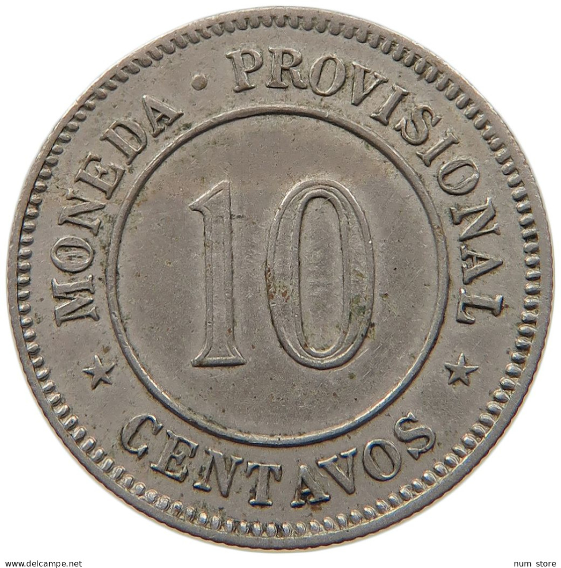 PERU 10 CENTAVOS 1879 #t030 0055 - Peru