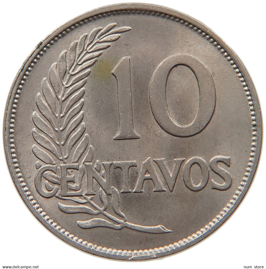 PERU 10 CENTAVOS 1935 UNC #t030 0045 - Pérou