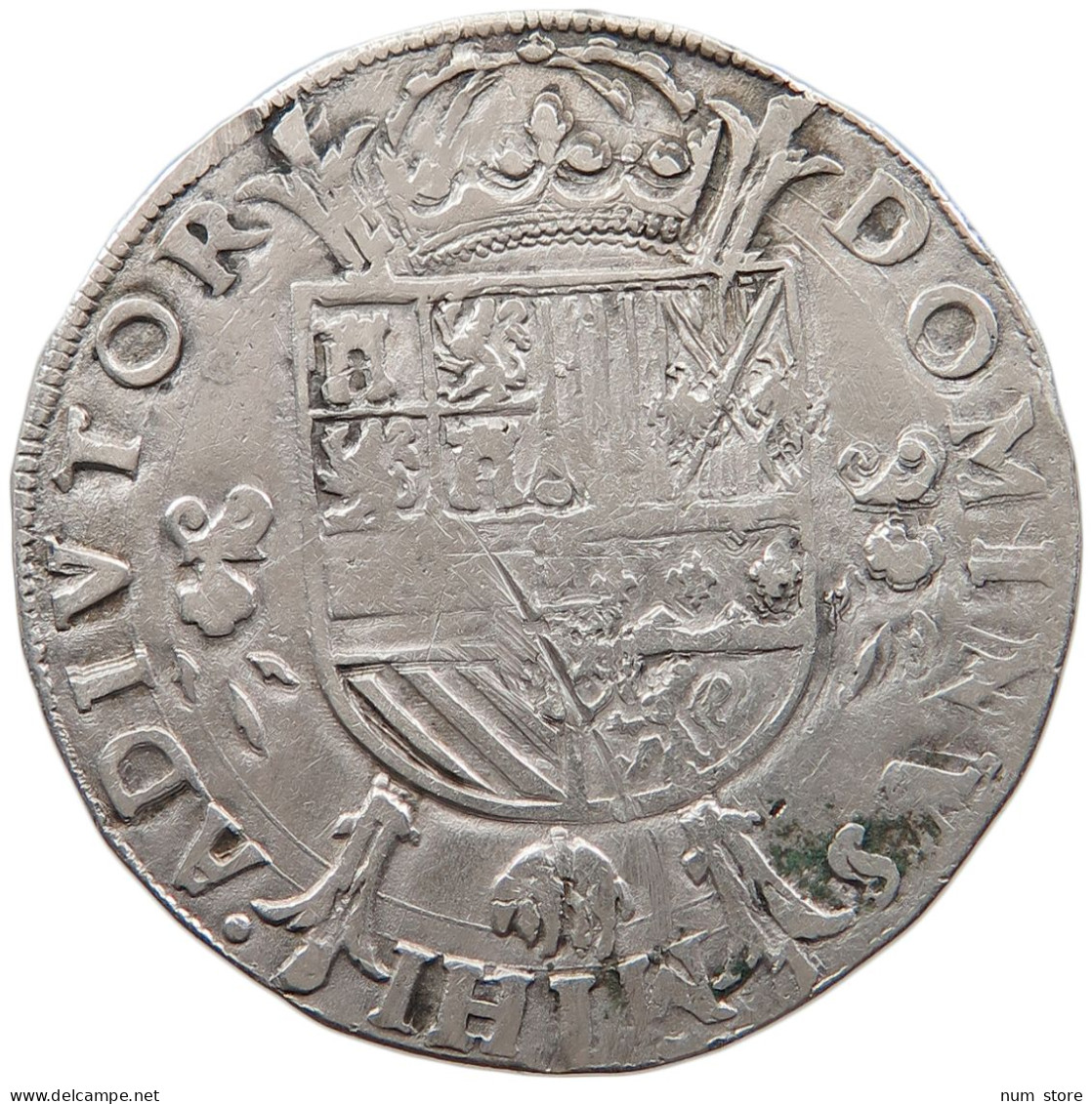 NETHERLANDS HOLLAND 1/2 PHILIPSDAALDER N.D. Delm 71 Philip II Of Spain (1556-1598) #t031 0001 - …-1795 : Période Ancienne