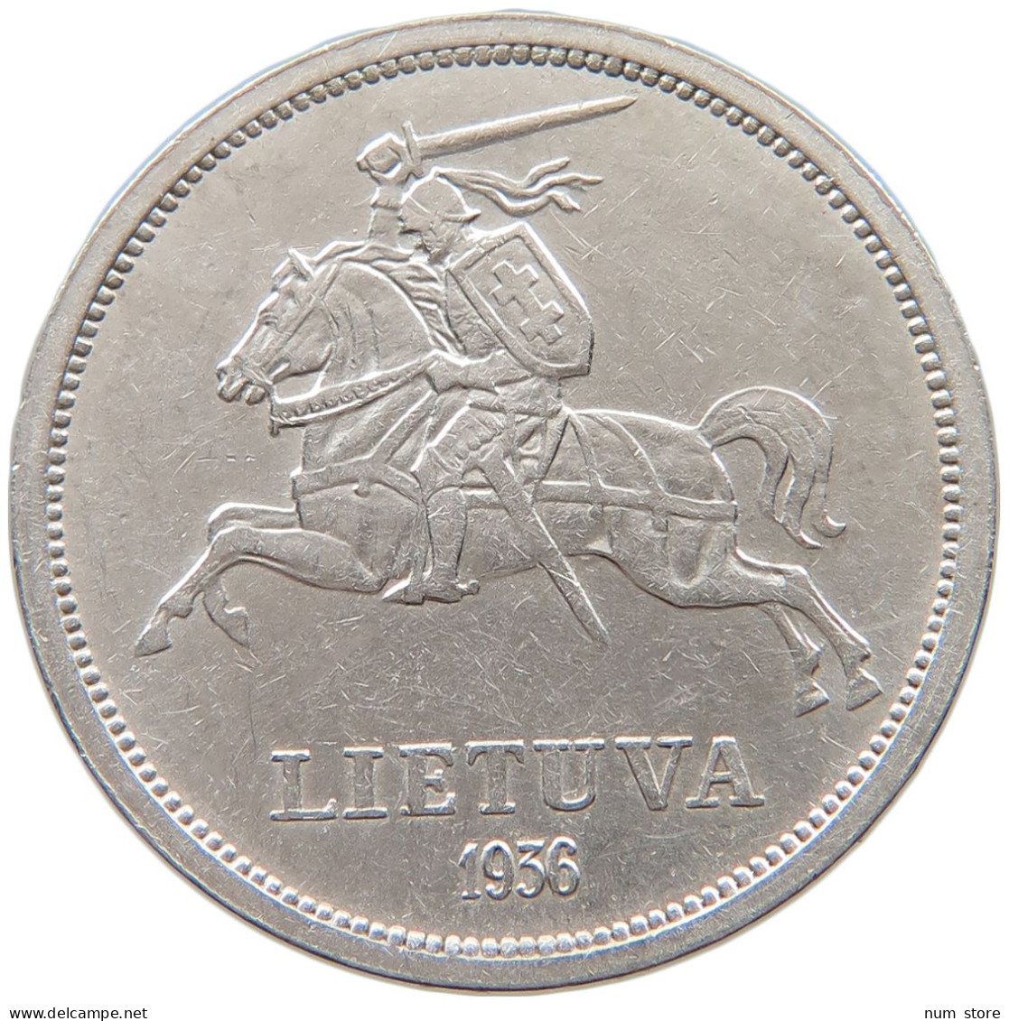 LITHUANIA 5 LITAI 1936 #t028 0581 - Lithuania